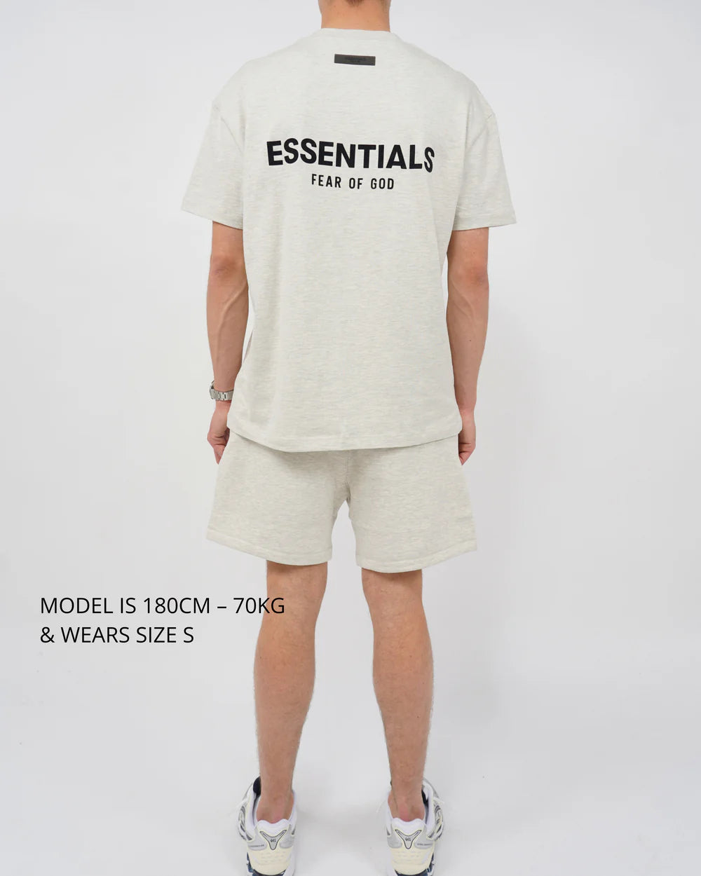 Fear of God Essentials Light Oatmeal Summer Set