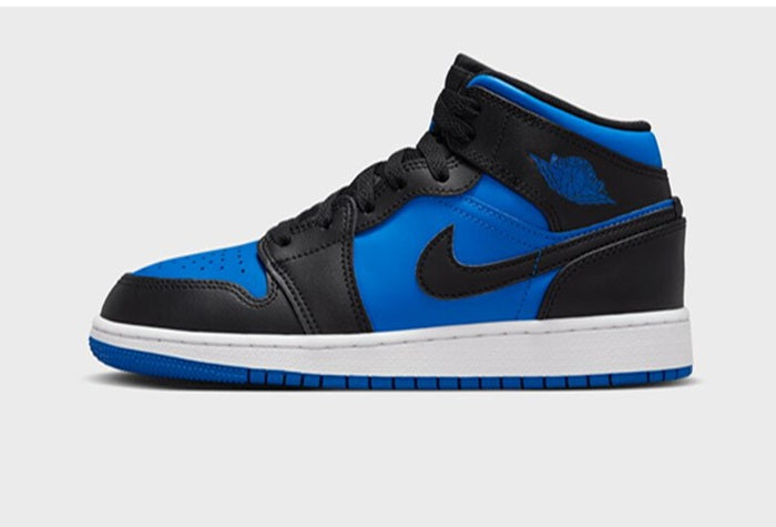 Air Jordan 1 Mid Black Royal Blue