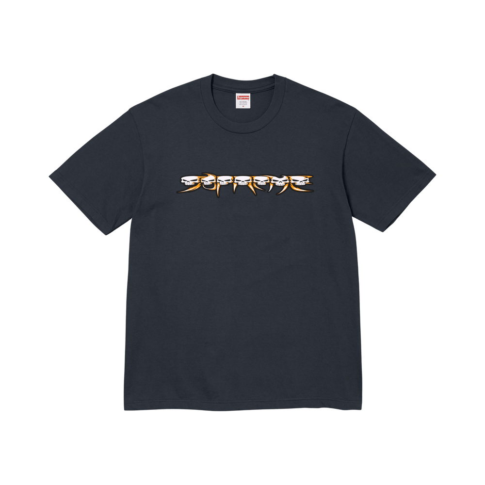 Supreme Skulls Spellout Tee 'Navy' FW26T24-NAVY — Abbigliamento Supreme su LAB19