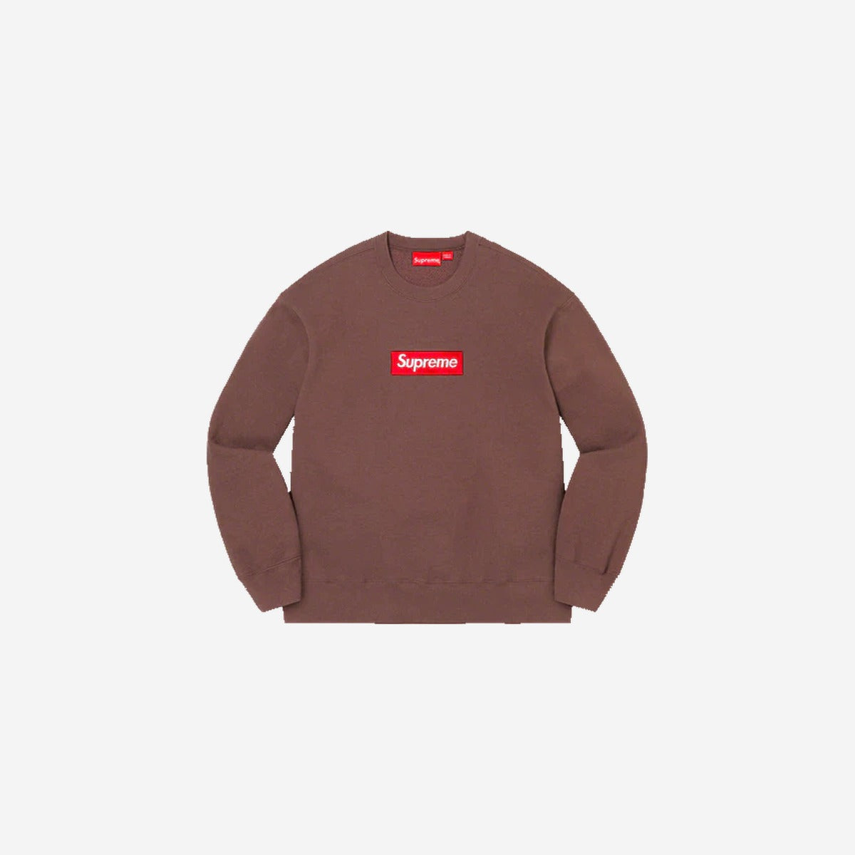Supreme Box Logo Crewneck Brown