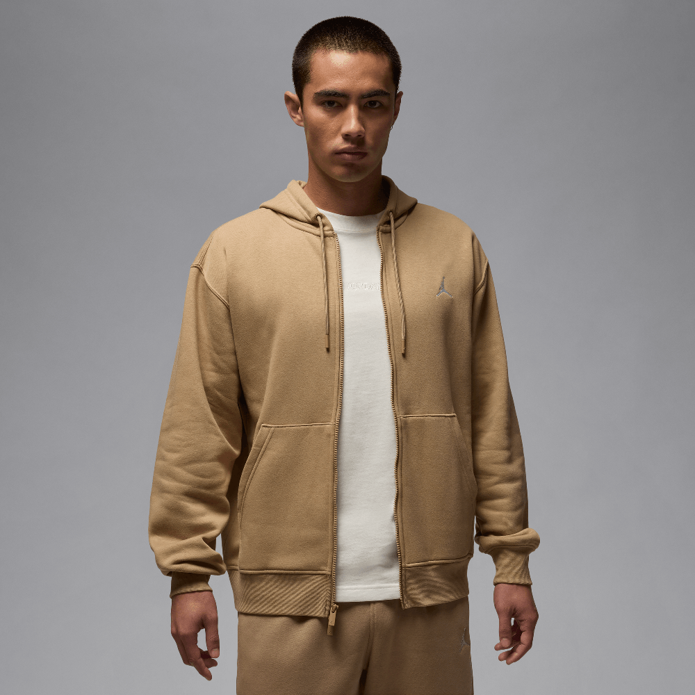 Jordan Brooklyn Fleece Men's Full-zip Hoodie Desert Camo/White FV7289-257 — Abbigliamento Air Jordan su LAB19