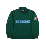 Supreme Milan Shop Flag Half Zip Pullover Green