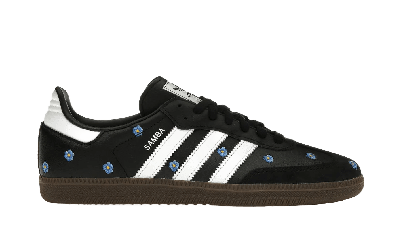 Samba Light Blue Floral Core Black - IF4397