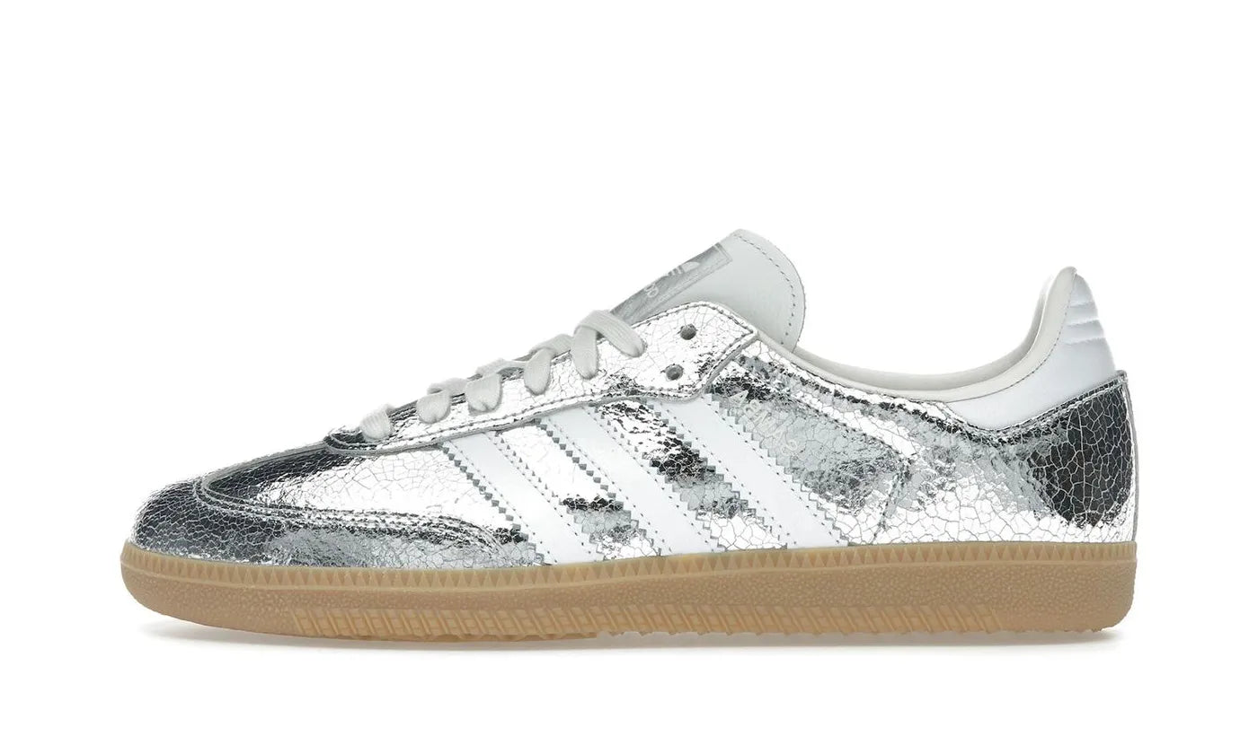 Samba OG Silver Metallic Cracked Leather - JR0035