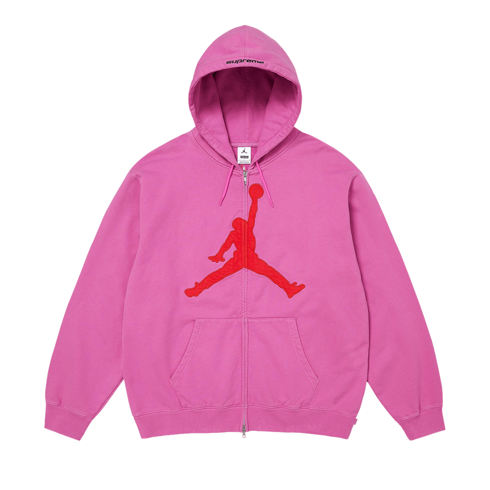 Supreme x Jordan Zip Up Hooded Sweatshirt 'Pink' SS26SW24-PINK — Abbigliamento Supreme su LAB19
