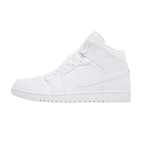 Jordan 1 Mid Triple White