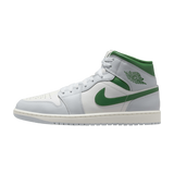 Jordan 1 Mid White Pure Platinum Pine Green
