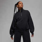 Jordan Flight Fleece Women's Quarter-Zip Top Black
