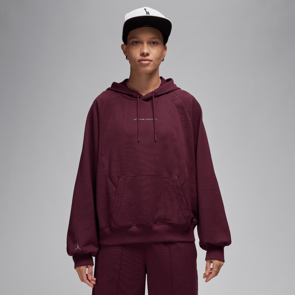 Jordan Sport Women's Graphic Fleece Hoodie Night Maroon/Stealth FN5125-681 — Abbigliamento Air Jordan su LAB19