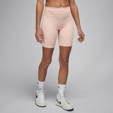 Jordan Sport Women's High-Waisted 7" Bike Shorts Particle Beige/White