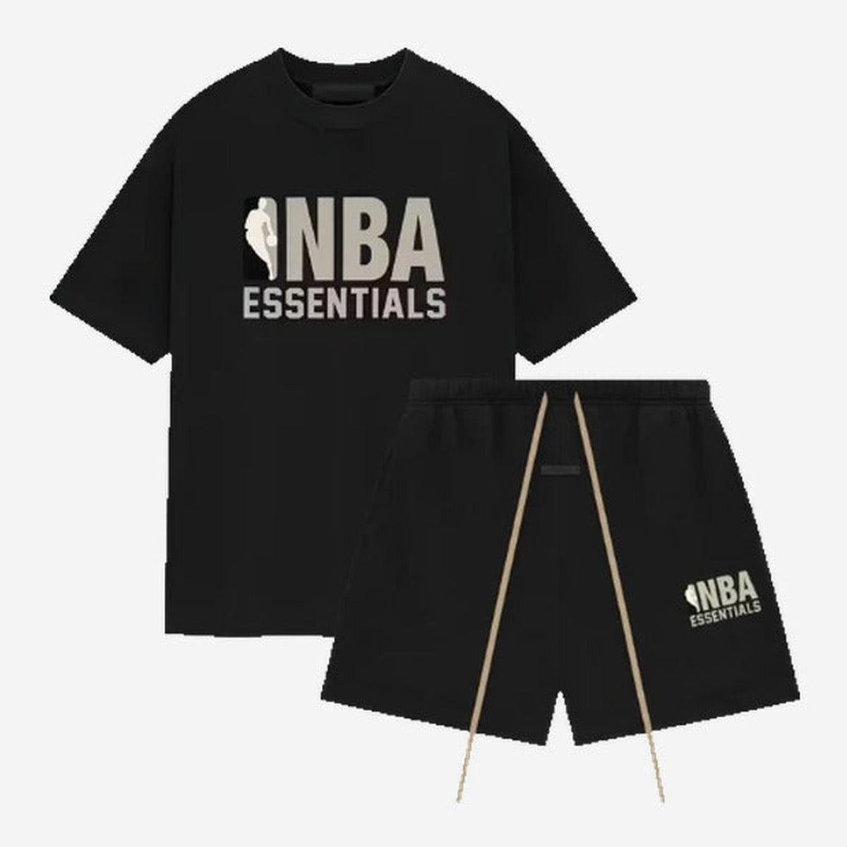 Fear of God Essentials NBA Black Grey Summer Set