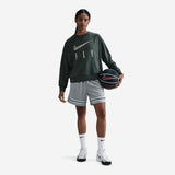 Nike Swoosh Fly Women's Dri-FIT French Terry Crew-Neck Basketball Sweatshirt Vintage Green/Jade Horizon/White