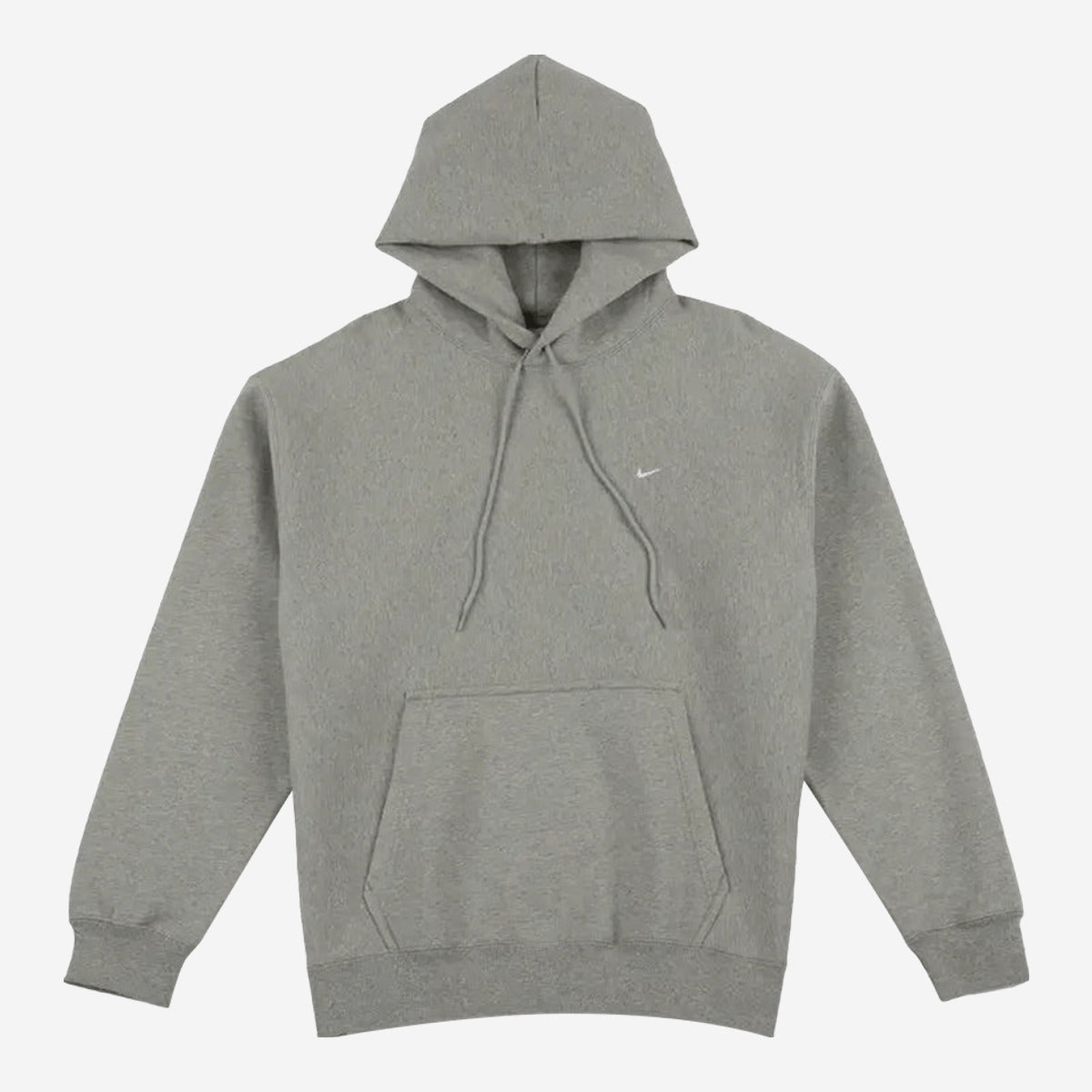 Nike Solo Swoosh Pullover Hoodie 'Dark Grey Heather/Light Smoke Grey/White' HV1082-063 — Abbigliamento Nike su LAB19