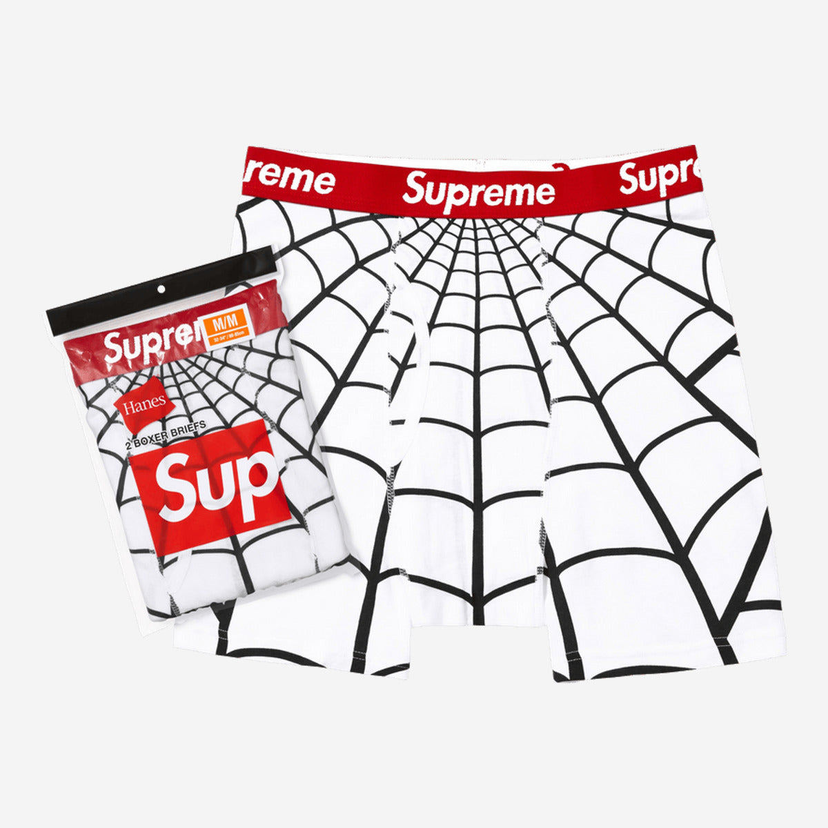 Supreme x Hanes Spider-Man Boxer Briefs (2 Pack) 'White' SS26A66-WHITE — Abbigliamento Supreme su LAB19