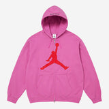 Supreme x Jordan Zip Up Hooded Sweatshirt 'Pink'