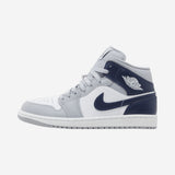 Jordan 1 Mid Wolf Grey Midnight Navy