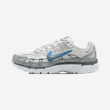 Nike P-6000 White Metallic Silver Blue