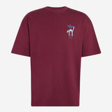 adidas Snowball Graphic Oversized T-shirt Maroon