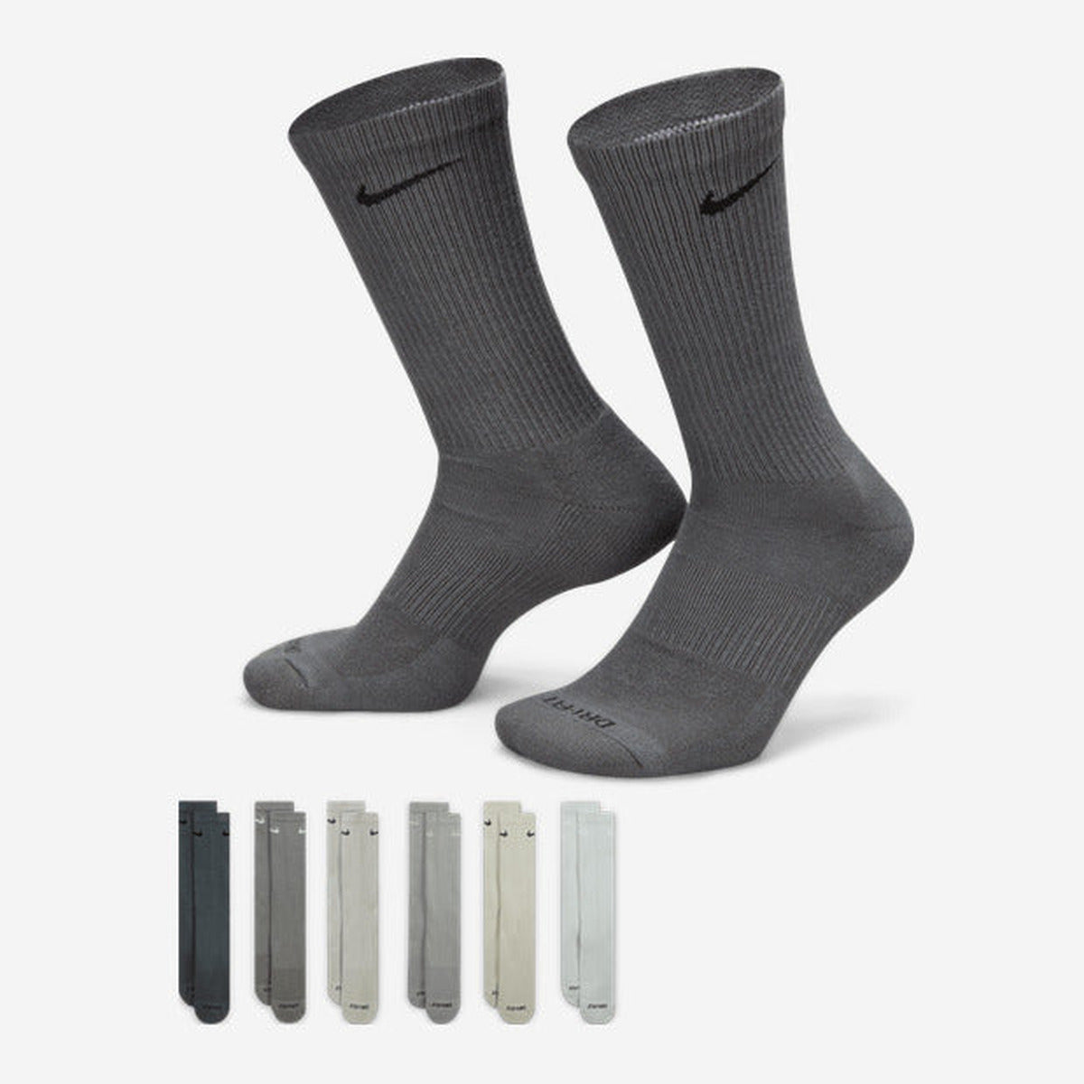 Nike Everyday Plus Cushioned Training Crew Socks 6-Pack SX6897-991 — Abbigliamento Nike su LAB19