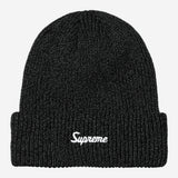 Supreme Loose Gauge Beanie 'Black Reflective'
