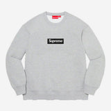 Supreme Box Logo Crewneck Heather Grey
