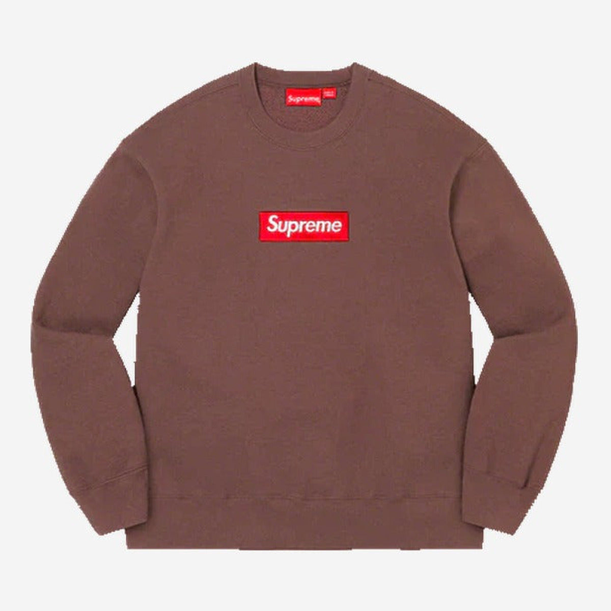 Supreme Box Logo Crewneck Brown