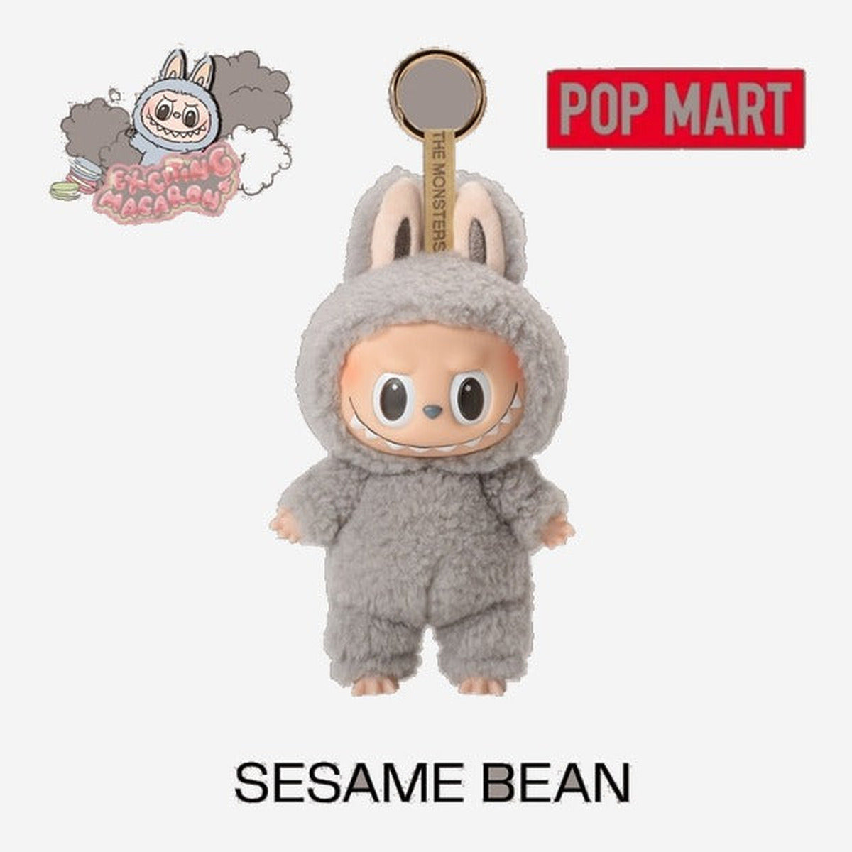 Pop Mart Labubu Exciting Macarons - SESAME BEAN