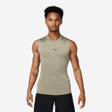 Nike Pro Men's Dri-FIT Tight Sleeveless Fitness Top Light Army/Black