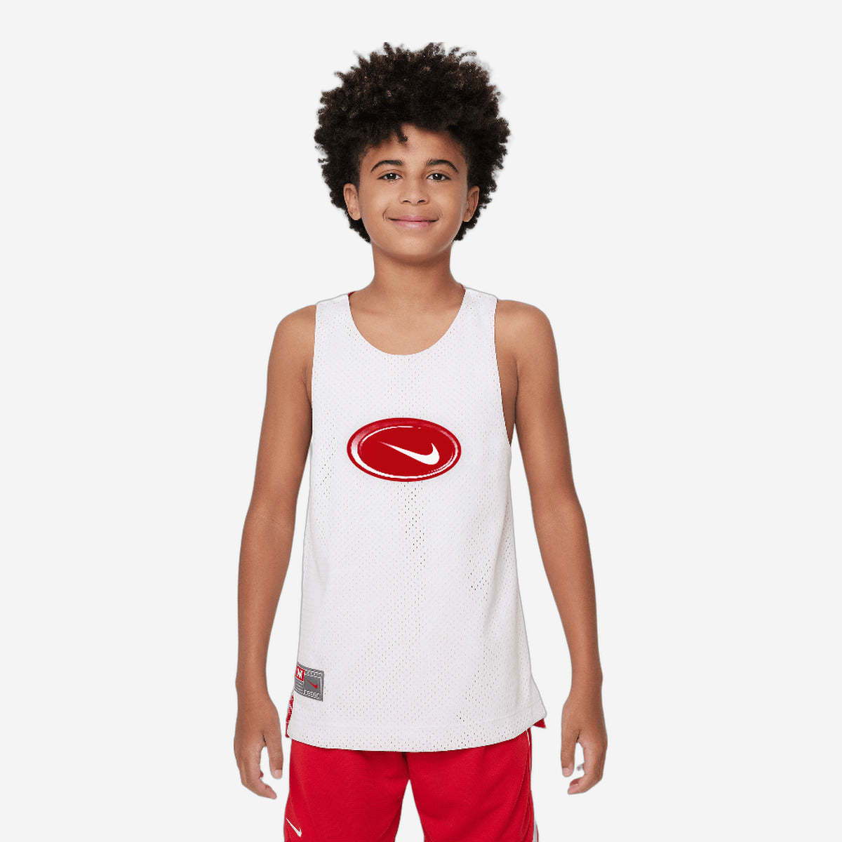 Nike Culture of Basketball Older Kids' Reversible Jersey White/University Red/University Red FN8348-100 — Abbigliamento Nike su LAB19