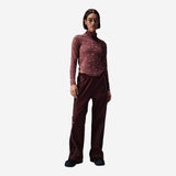 Nike Sportswear Collection Women's Slim 1/2-Zip Long-Sleeve Logo Top Red Sepia/Light Orewood Brown/Red Sepia
