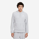 Nike Club Men's Winterized Pullover Hoodie Light Smoke Grey/Pure/White