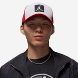 Nike Jordan Rise Jumpman Trucker Cap White Red