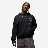 Jordan Brooklyn Men's Oversized Pullover Hoodie Black/Starfish