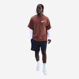 Nike Solo Swoosh Men's T-Shirt Red Sepia