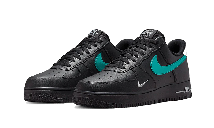 Nike Air Force 1 '07 Low Black Blue Lightning