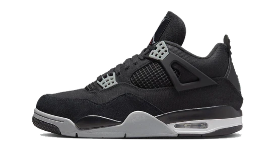 Air Jordan 4 Black Canvas