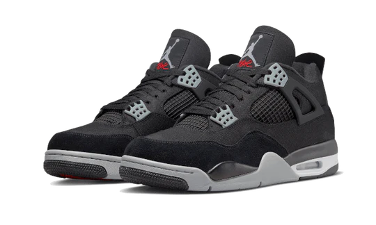 Air Jordan 4 Black Canvas