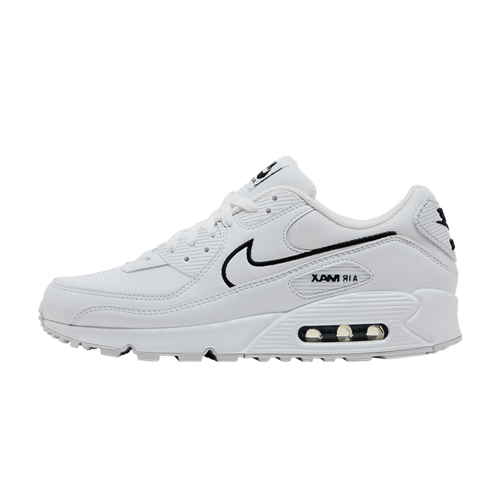 Nike Air Max 90 White Black Outlined Swoosh HF3835-100 — Sneakers Nike su LAB19