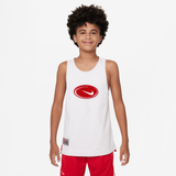 Nike Culture of Basketball Older Kids' Reversible Jersey White/University Red/University Red