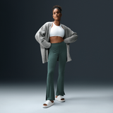 Nike Sportswear Chill Knit Women's Tight Mini-Rib Flared Leggings Vintage Green/Sail