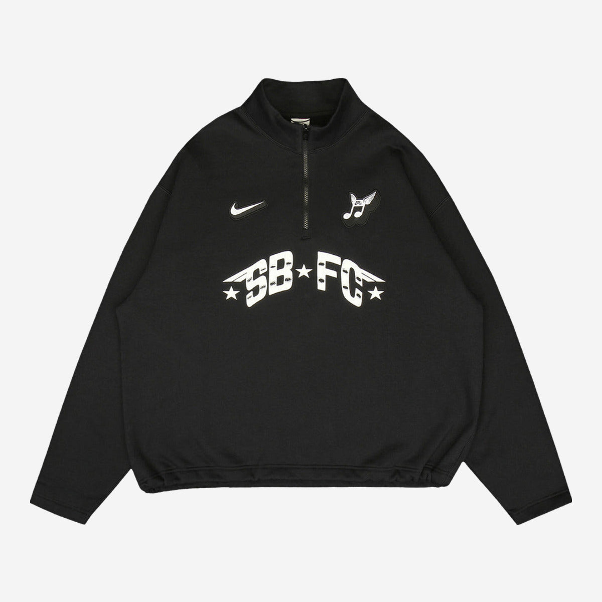 Nike Zip Fleece Crew-Neck Sweatshirt Club 58 'Black' IM5463-010 — Abbigliamento Nike su LAB19