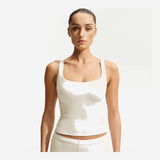 NikeSKIMS Matte Women's Square-Neck Tank NSKM Actv Ivory