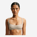 NikeSKIMS Studio Stretch Women's Micro Sports Bra NSKM Linen/NSKM Linen