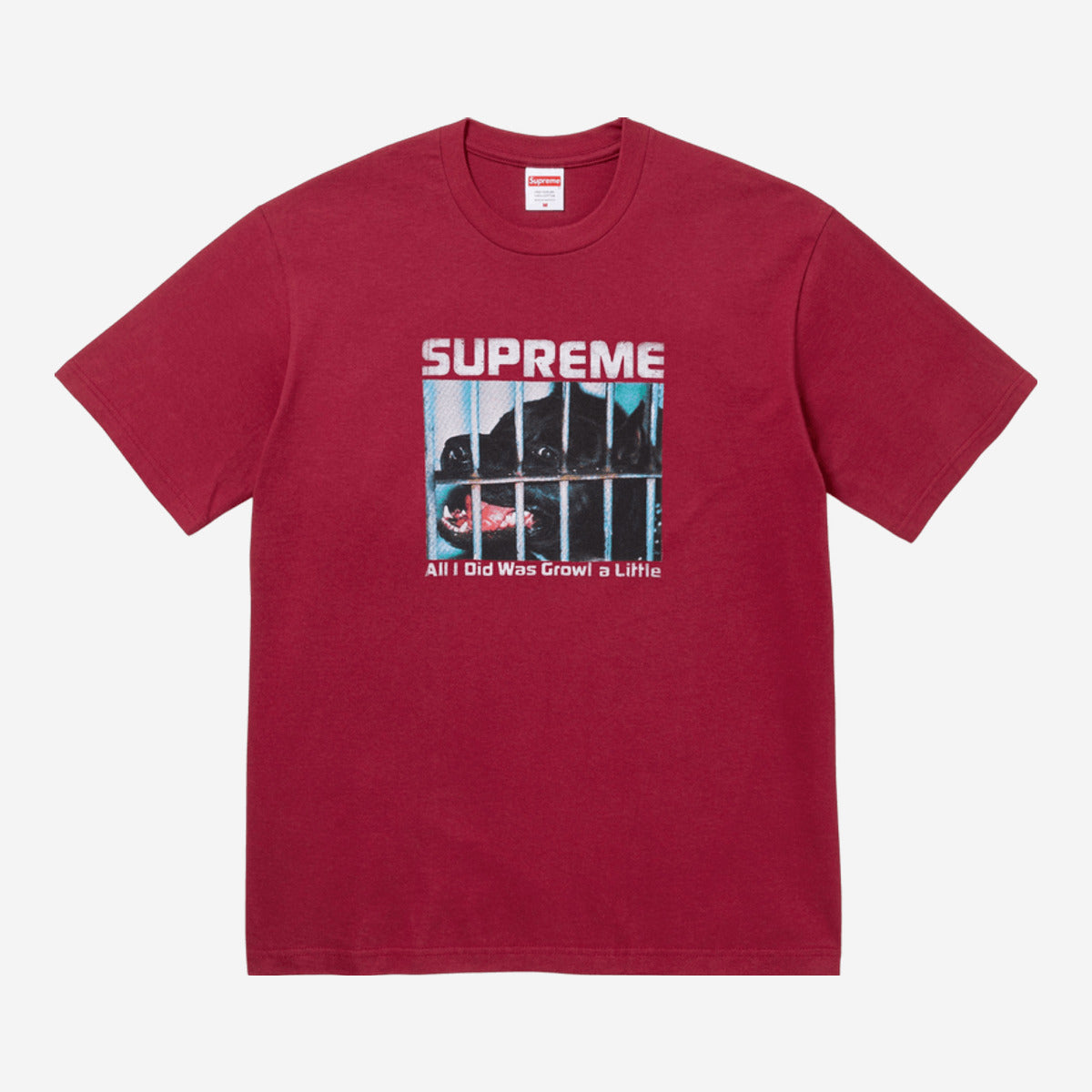 Supreme Growl Tee 'Cardinal' FW26T5-CARDINAL — Abbigliamento Supreme su LAB19