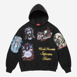 Supreme Stickers Hooded Sweatshirt Black