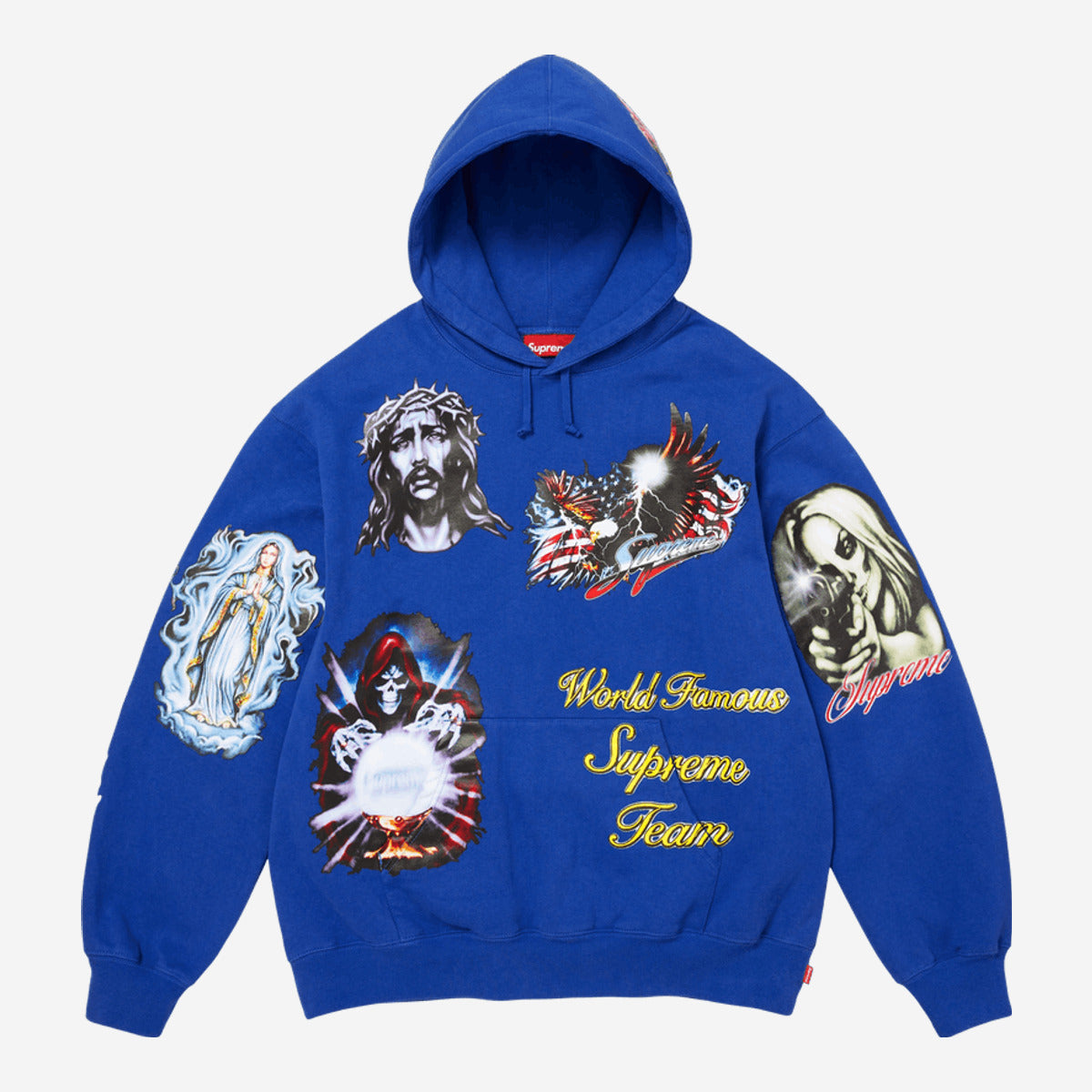 Supreme Stickers Hooded Sweatshirt Royal FW26SW67-ROYAL — Abbigliamento Supreme su LAB19