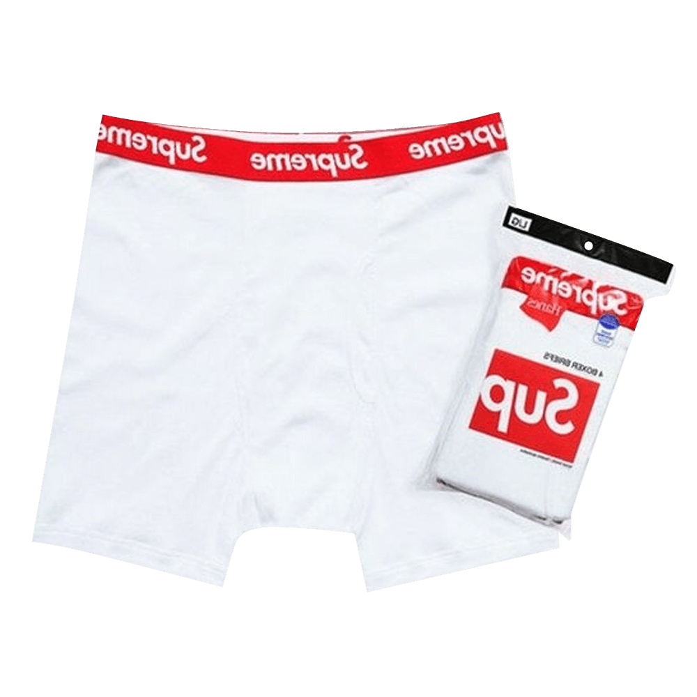 Supreme x Hanes Boxer Briefs (4 Pack) 'White' 99HAA36-WHITE — Abbigliamento Supreme su LAB19
