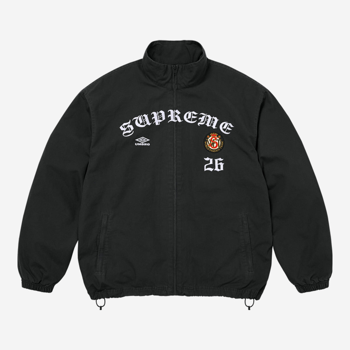 Supreme x Umbro Cotton Ripstop Track Jacket 'Black' FW26J92-BLACK — Abbigliamento Supreme su LAB19