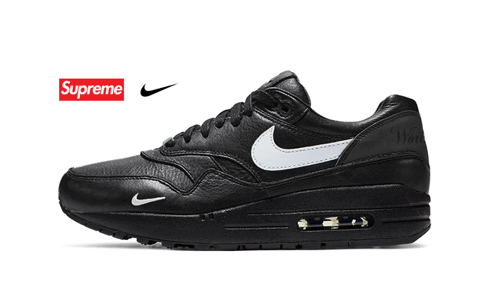 Nike Air Max 1 \&87 SP Supreme Black White