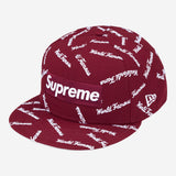Supreme World Famous Box Logo New Era Cardinal